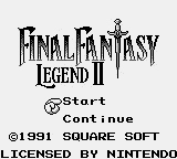 Final Fantasy Legend II Title Screen